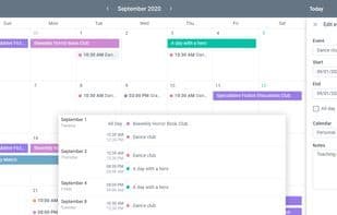 Webix  Scheduler