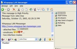 Winpopup LAN Messenger