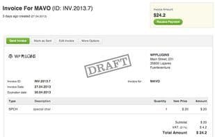 WP PRO Invoicing System