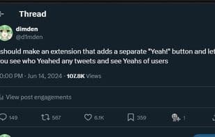 Yeah! for Twitter