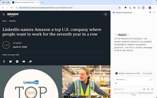Amazon Q Business - 谷歌插件