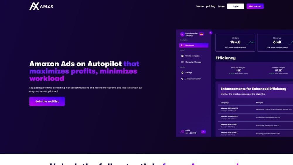 AMZX - Amazon Advertising Automation Tool