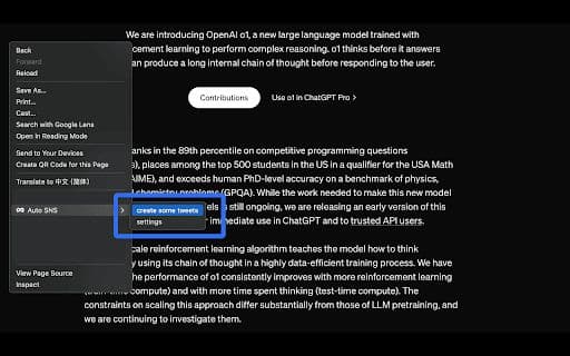 Auto SNS - Google Extension
