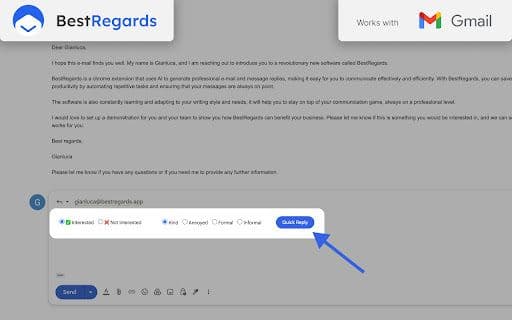 BestRegards - Google Extension