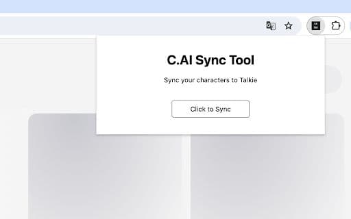 Character.ai Sync Tool - 谷歌插件