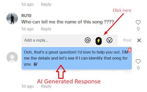 TikTok AI Comments Generator - Google Plugin