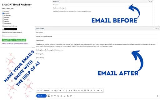 ChatGPT Email Reviewer - 谷歌插件