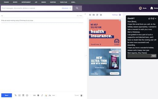 Open Source ChatGPT Yahoo Mail Chrome extension - 谷歌插件