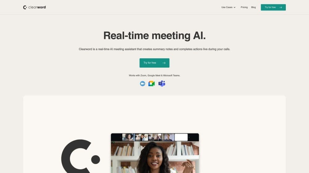 Clearword - Real-time Meeting AI