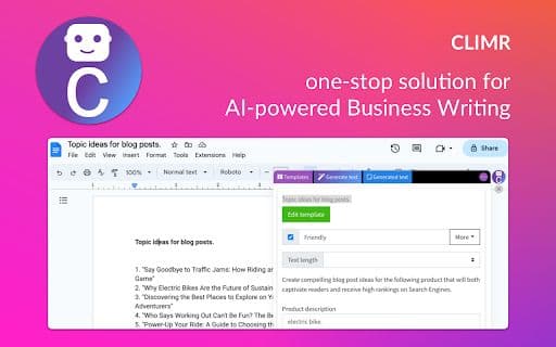 Climr - Google Plugin