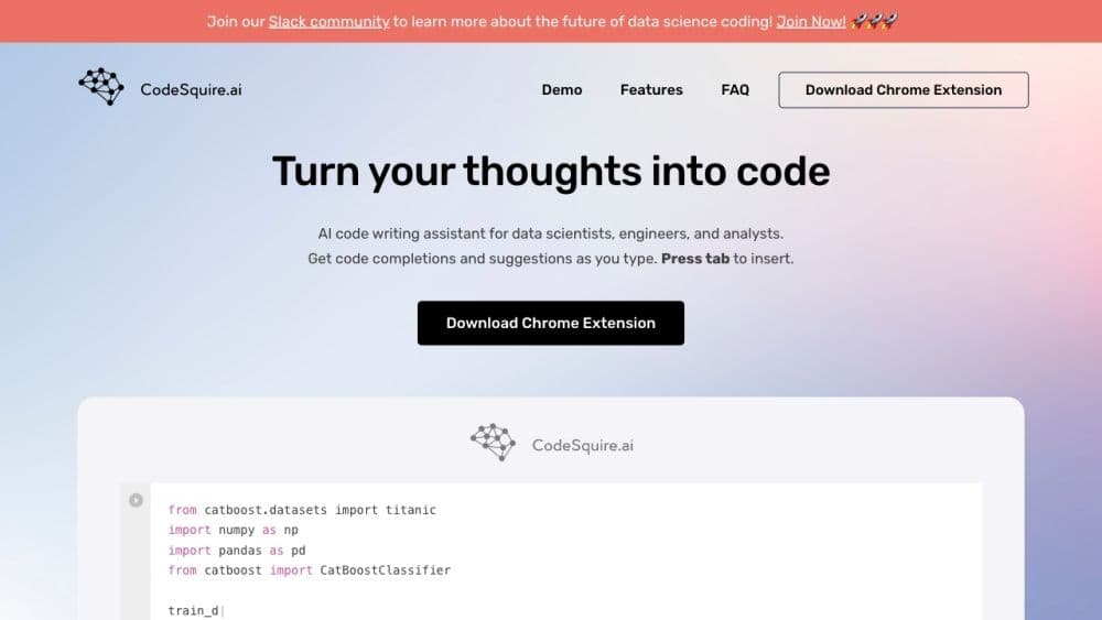 CodeSquire - AI Code Writing Assistant