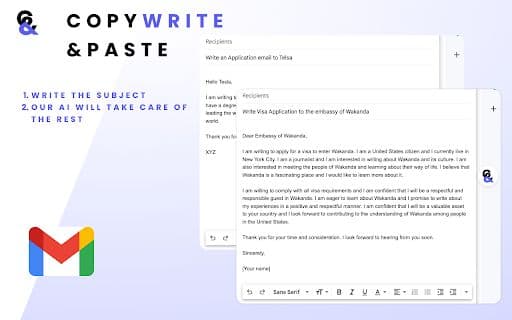 Copywrite And Paste - 谷歌插件