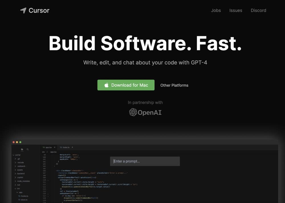 Cursor - AI-Preferred Code Editor