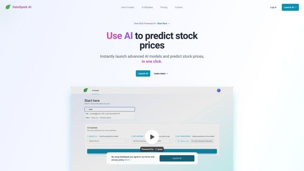 DataSpark Financial and ESG AI Platform