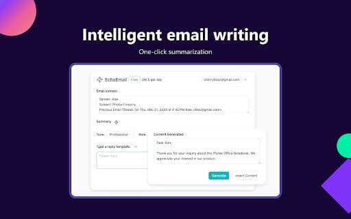 EchoEmail-AI Email Write Generator - 谷歌插件