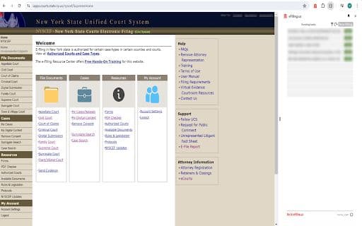 Court eFiling Copilot - 谷歌插件