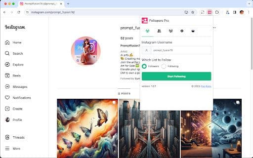 AutoFollower - Google Extension