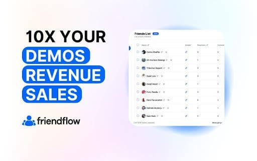 FriendFlow for Chrome - Google Plugin