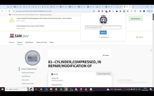GovPipeline AI Extension - Google Extension