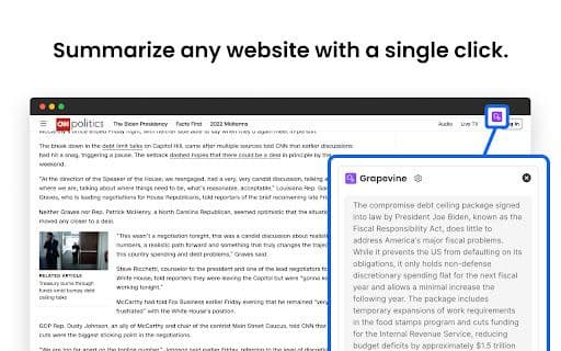 Grapevine - Google Extension