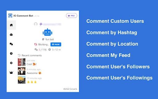 IGCommentBot - Google Plugin