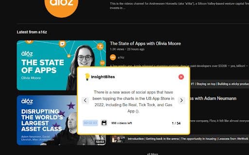 Insight Popup for YouTube - 谷歌插件