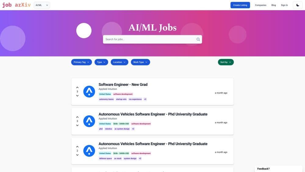 Job Arxiv