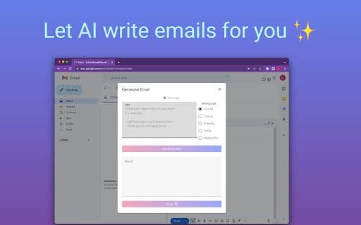 Letterbot AI - 谷歌插件