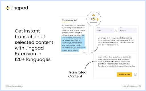 The Lingpad AI - Translate Chrome extension - Google Plugin
