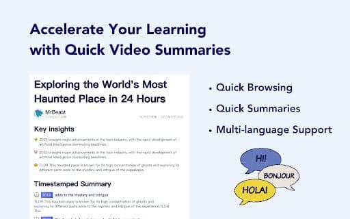 Video Insight Plugin - Google Extension