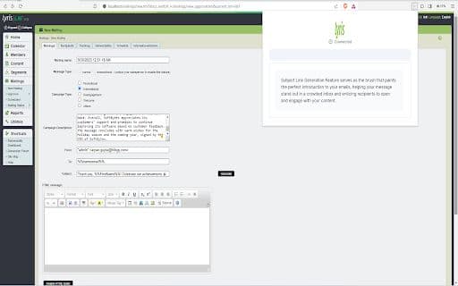 Lyris Listmanager Copilot - 谷歌插件