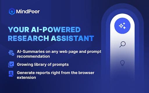 MindPeer Research Assistant - 谷歌插件