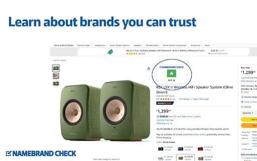 Namebrand-Check - Chrome Extension