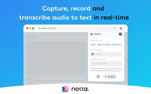 Notta - 谷歌插件