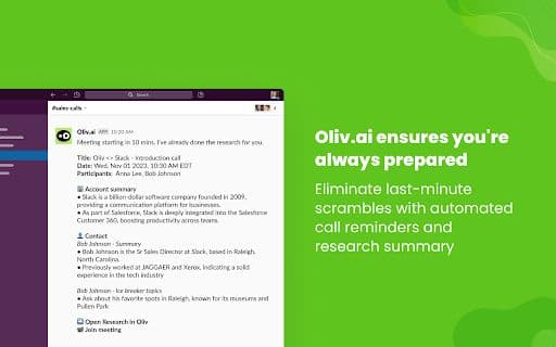 Oliv.ai - 谷歌插件