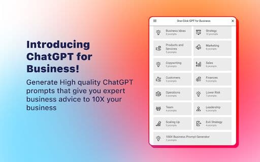 One-Click GPT for Business - 谷歌插件