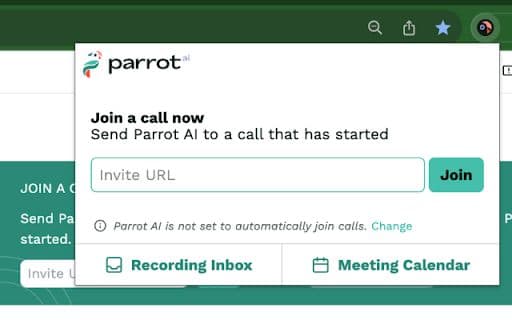 Parrot AI - 谷歌插件