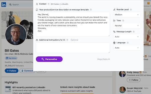 MagicSales.AI - 谷歌插件