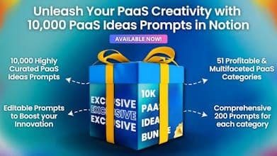10,000+ PaaS Ideas Prompts Bundle