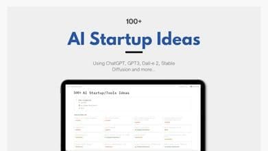 100+ AI Startup Ideas