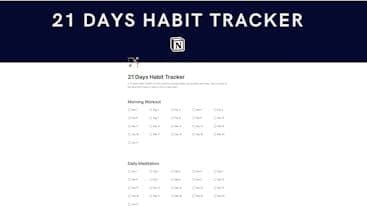 21 Days Habit Tracker