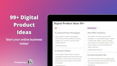 99+ Digital Product Ideas