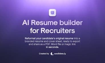 AI Resume Builder for Recruiters