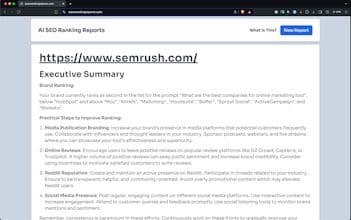 AI SEO Ranking Reports