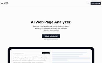 AI Web Page Analyzer (AI WPA)