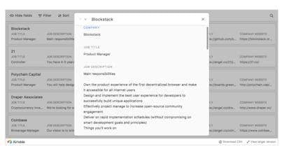 Blockchain Job