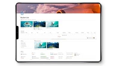 Bucket List for Notion