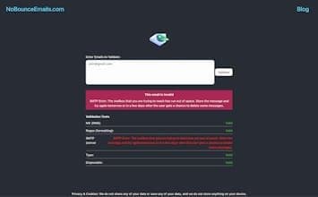 Bulk Email Validator & Checker
