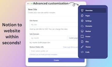 Bullet.so - Build websites from Notion