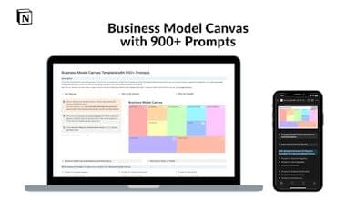 Business Model Canvas with 900+ Prompts